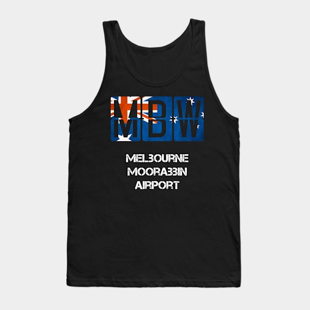 MBW Melbourne Moorabbin Airport code Tank Top by Storeology